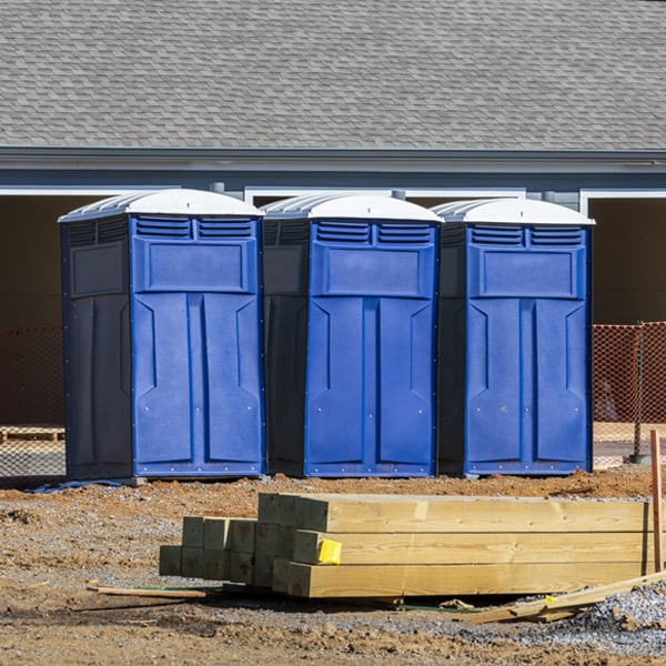 what is the expected delivery and pickup timeframe for the porta potties in Palmer OH